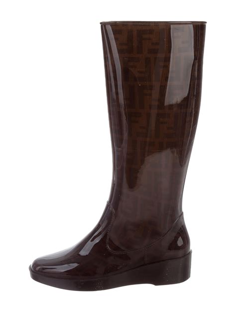 Fendi Zucca Rain Boots .